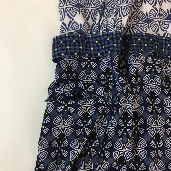 Athleta Pack Everywhere Geometric Halter Dress Blue - Picture 10 of 13